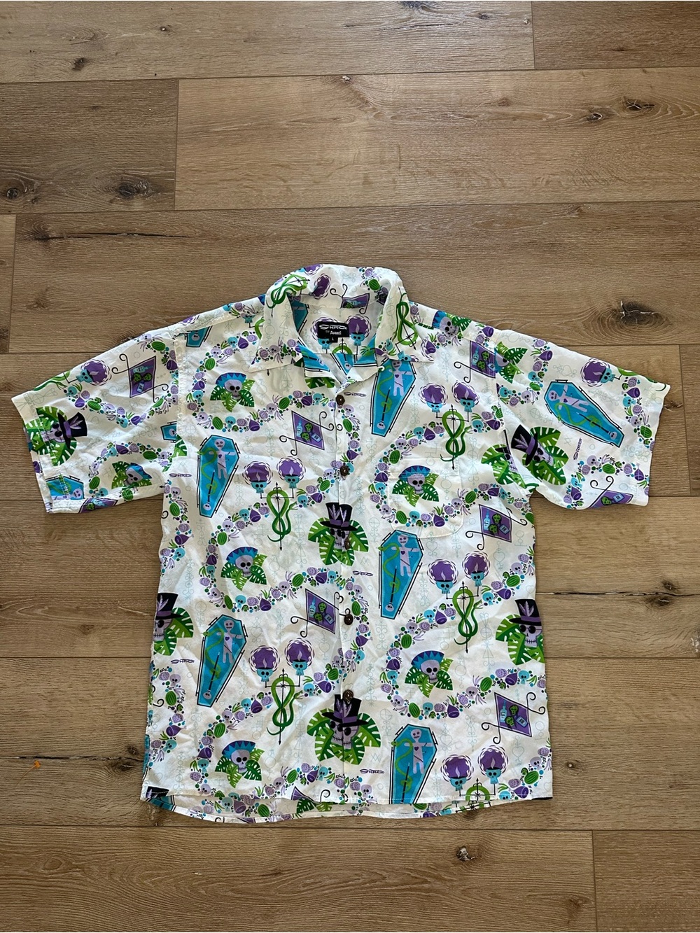 Vintage Shag by Avanti 100% Silk Button-Down Shirt